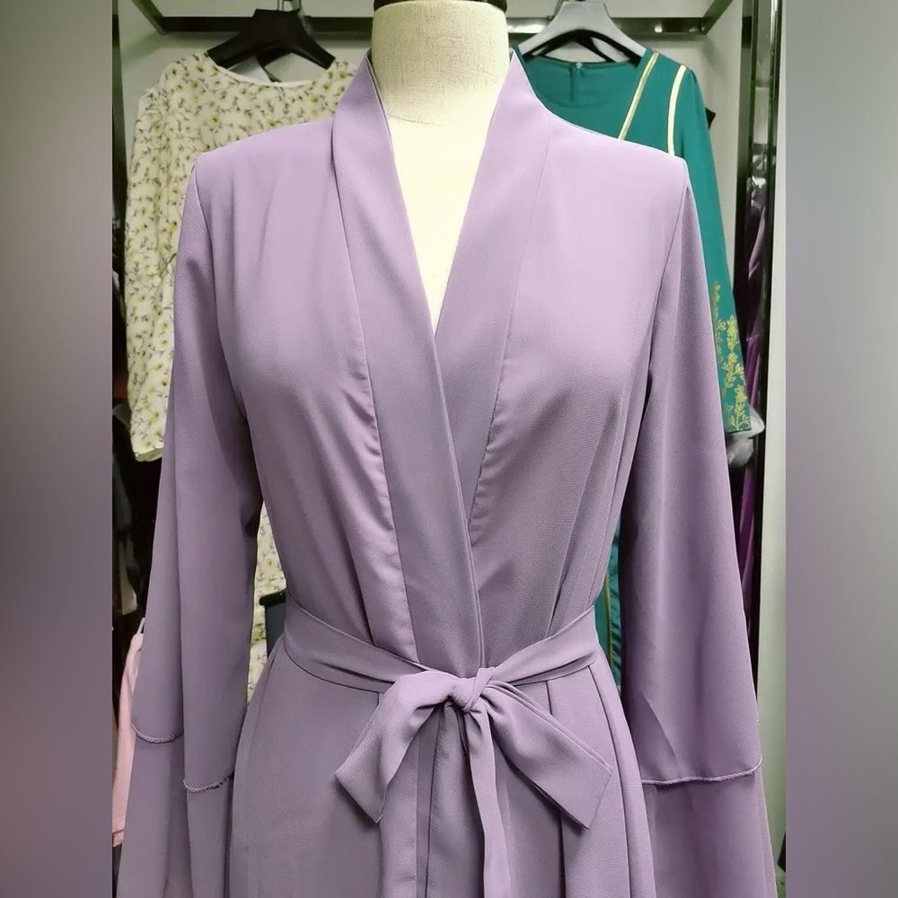 Purple Layered Abaya